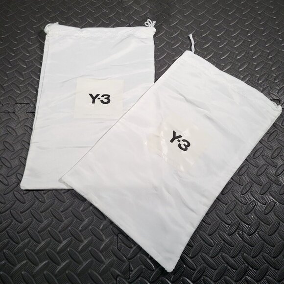 Adidas Y-3 White Satin Rectangle Shoes Dust Cover Bag 15" X 10" inch—1 Pair - Picture 1 of 4